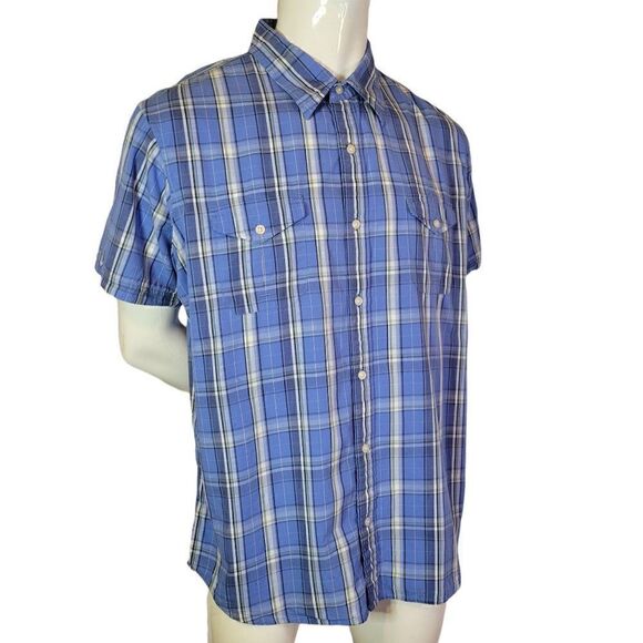 Urban Pipeline Men's Plaid Short Sleeve Shirt (Size XXL) - Picture 6 of 6